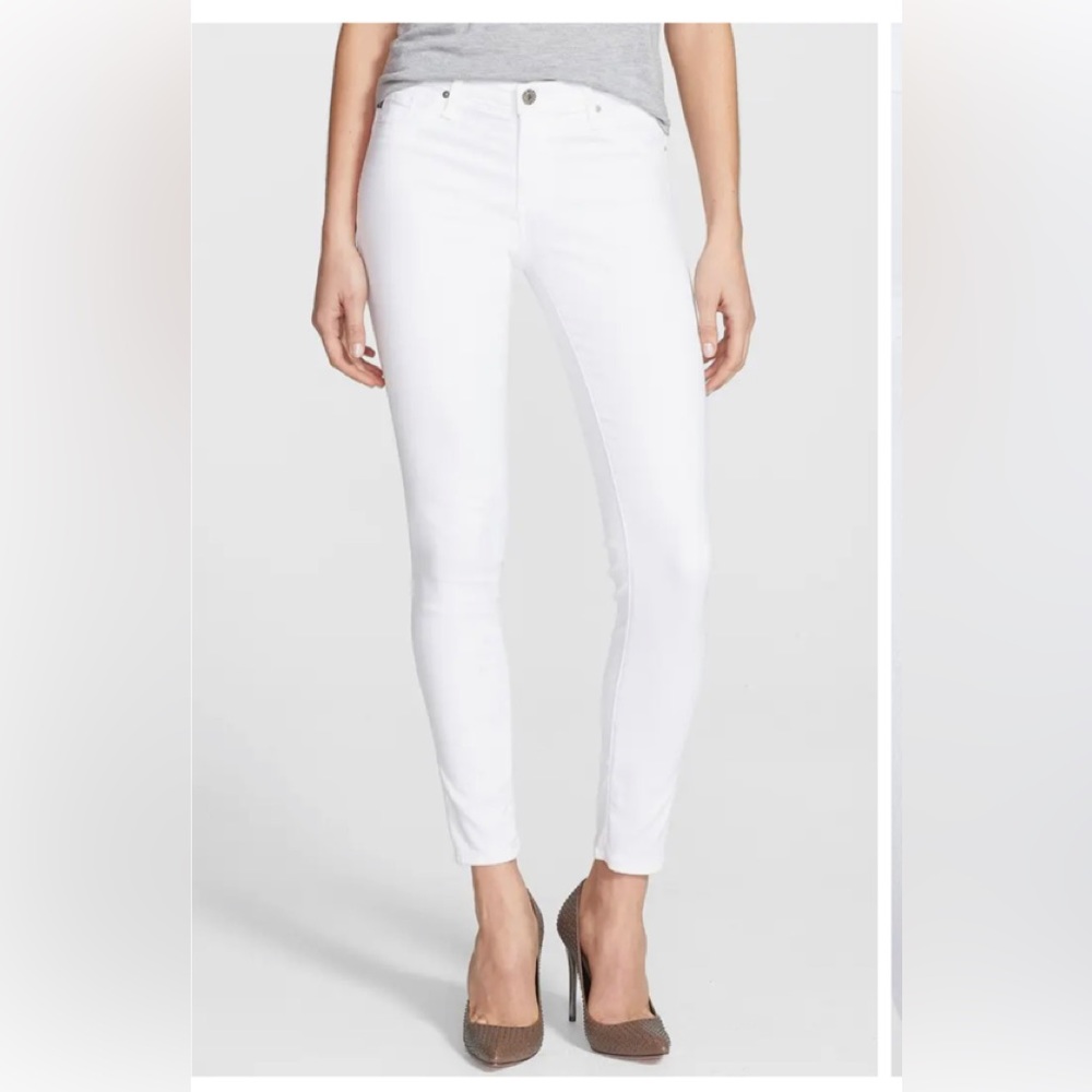 AG legging ankle white jean